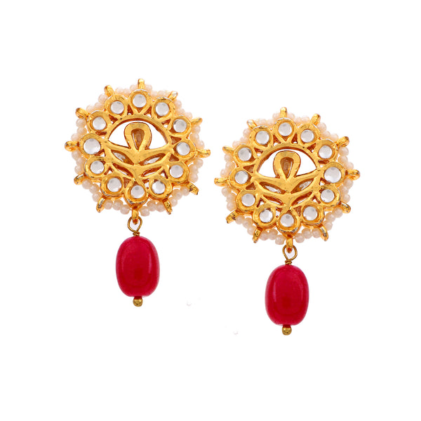 Red Blossom Earrings