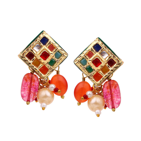 Navrattan Kundan Earrings