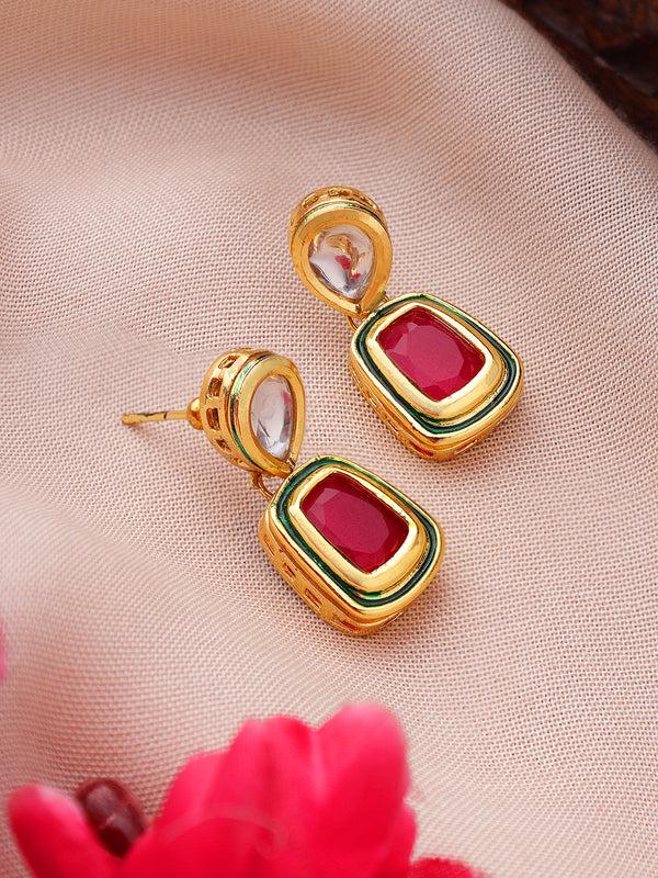 Magenta Earrings Mini