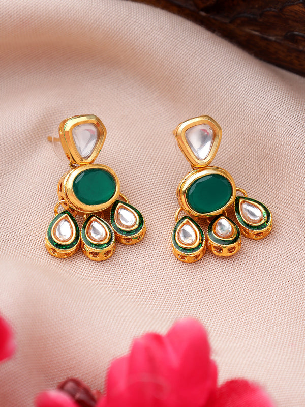 Quirky Green Earrings