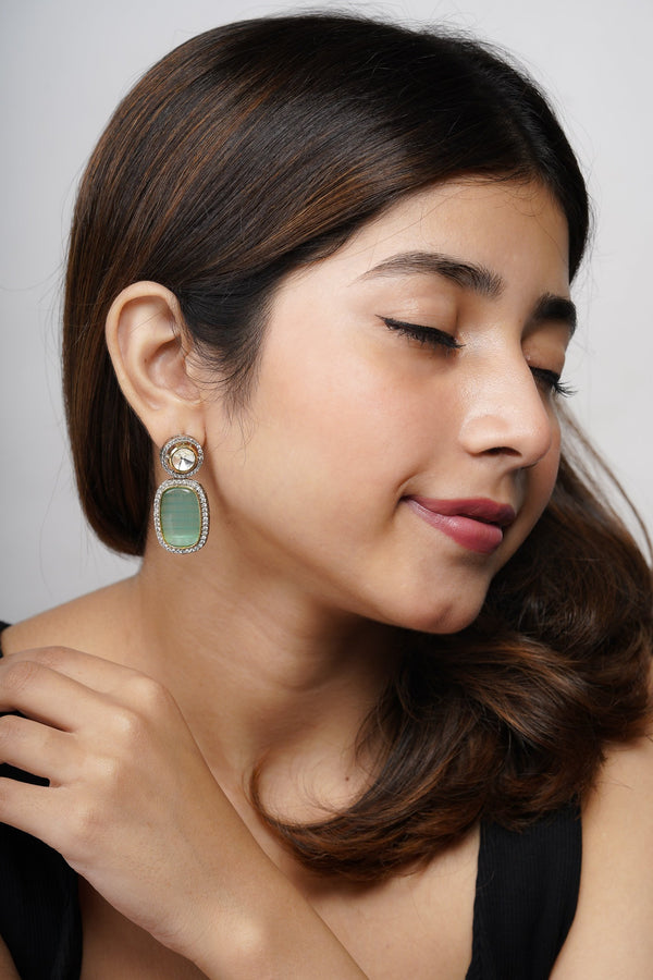 Dazzling Mint Green Earrings