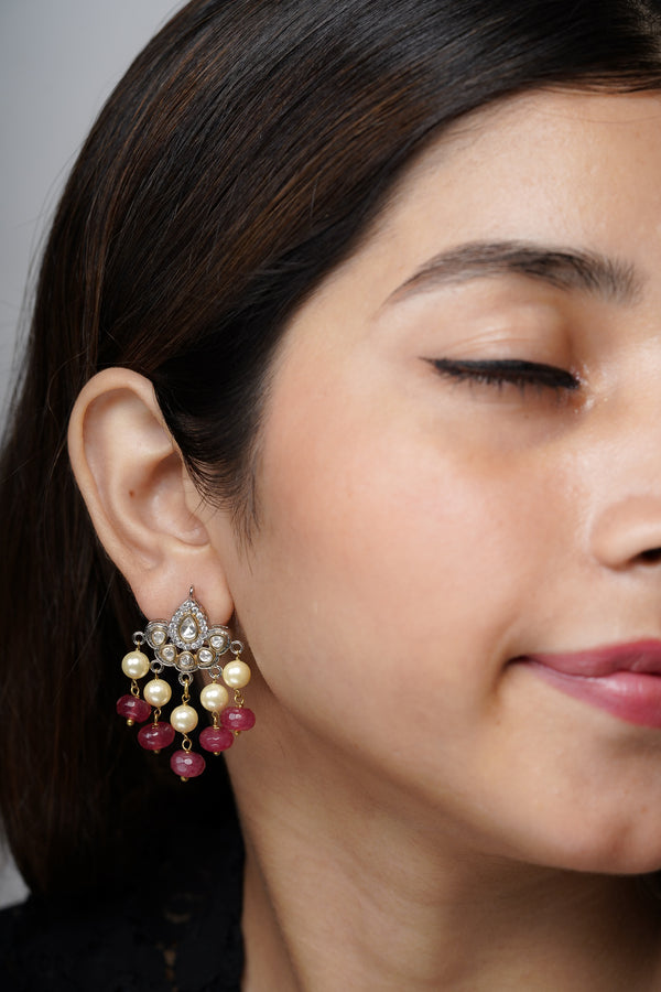 Serene Ruby Earrings